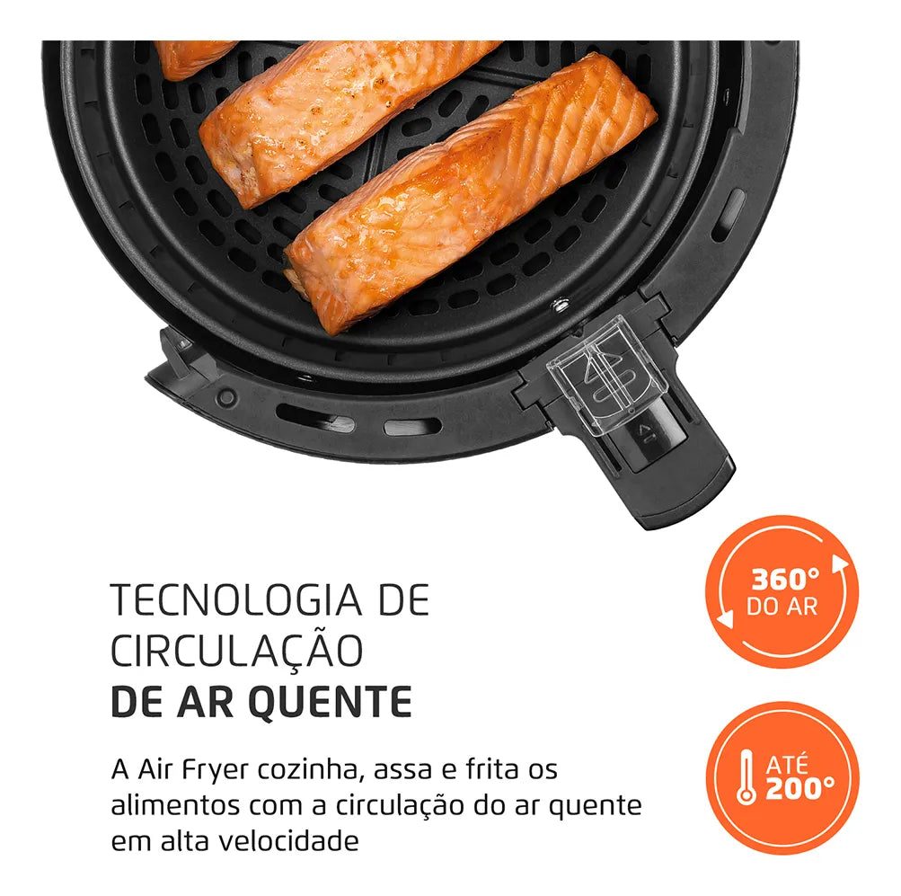 Fritadeira De Ar Af-35-bf Air Fryer 3,5l Preta Mondial - Image 5