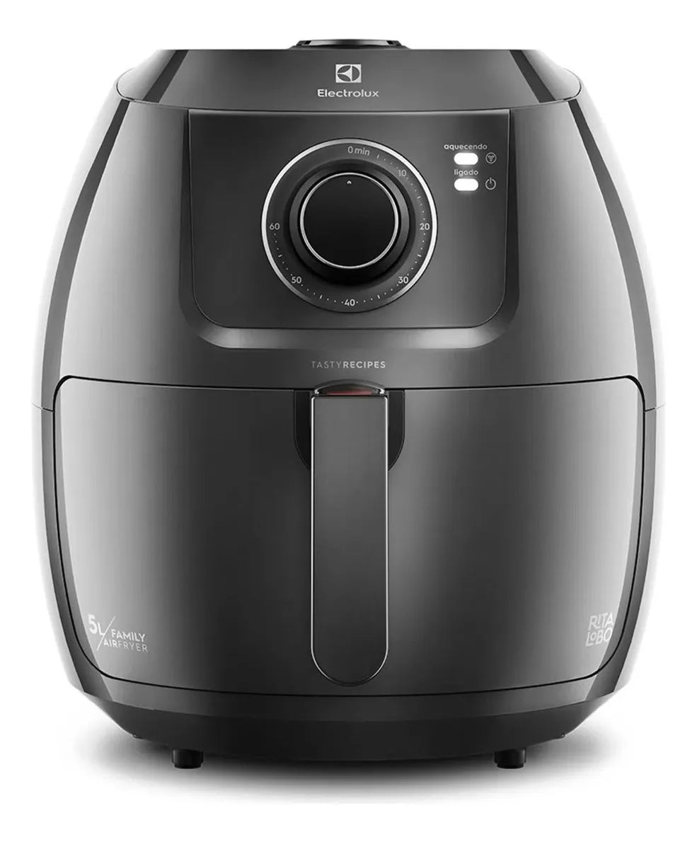 Air Fryer Fritadeira Sem Óleo Elétrica Electrolux 6,5l Family Cesto Removível Com Timer 1700w De Potência Eaf50 Grafite Efficient Por Rita Lobo - Image 1