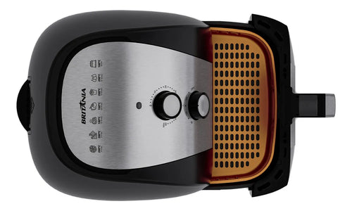 Imagem 6 de 6 de Britânia air fryer BFR51 5,5L antiaderente gold potência de 1500w cor preto