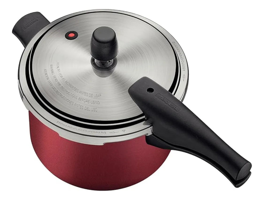 Panela De Pressão 4,5l Tramontina Vancouver Effect 20591-720 Cor Vermelho - Image 2