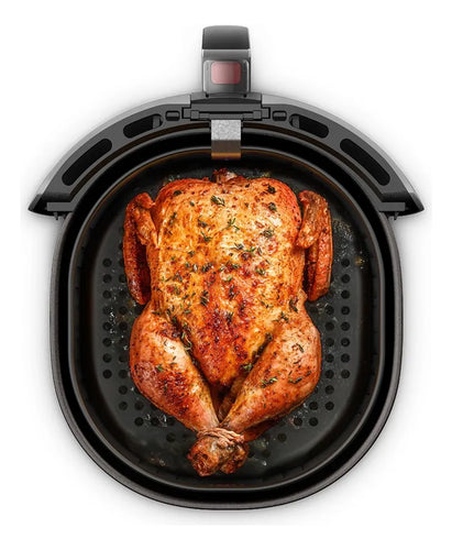 Imagem 5 de 6 de Air Fryer Fritadeira Sem Óleo Elétrica Electrolux 6,5l Family Cesto Removível Com Timer 1700w De Potência Eaf50 Grafite Efficient Por Rita Lobo