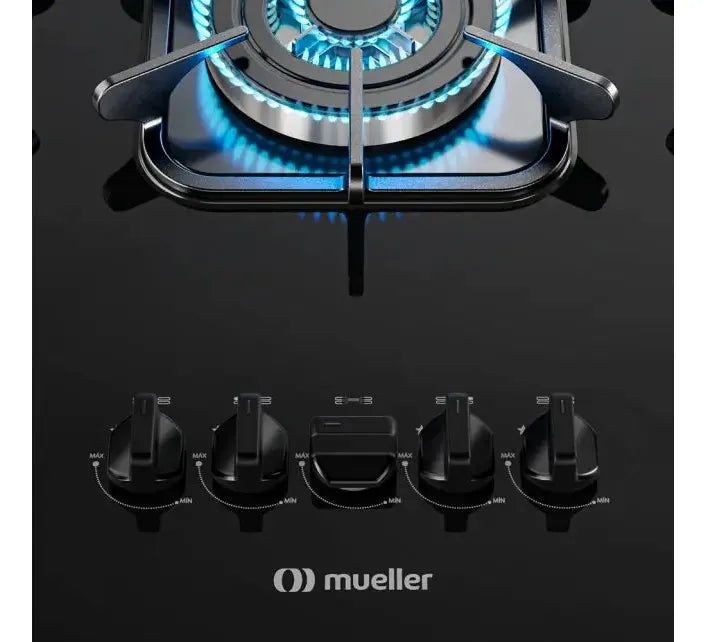 Cooktop Mueller 5 bocas Preto com Queimador Tripla chama - Image 5