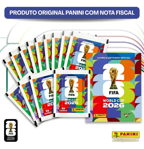 Imagem 4 de 6 de Kit Album Copa Do Mundo Fifa 2026 Capa Mole + Figurinhas